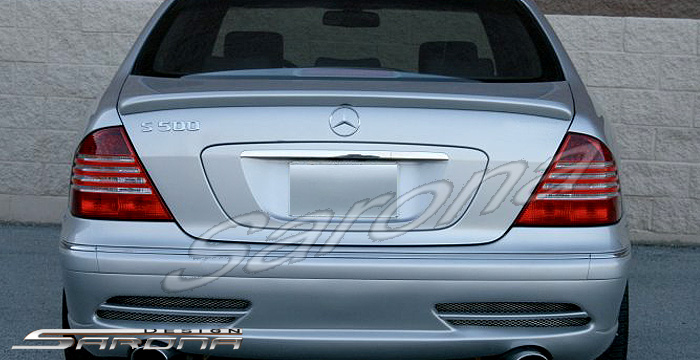 Custom Mercedes S Class Trunk Wing  Sedan (2000 - 2006) - $299.00 (Manufacturer Sarona, Part #MB-020-TW)